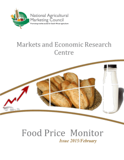 Food Price Monitor - National Agricultural Marketing Council