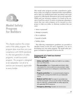 NAHB Model Safety Program for Builders