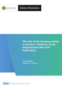 The role of the housing market in workers` resilience to job
