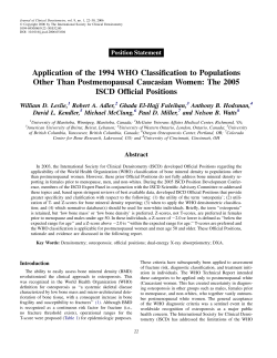 Application of the 1994 WHO Classification to Populations Other