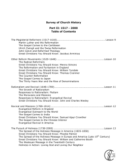 Survey of Church History II - Shepherds Global Classroom