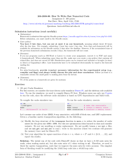 263-2300-00: How To Write Fast Numerical Code Assignment 3