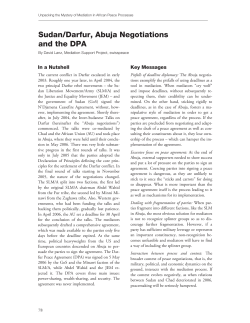 Darfur overview summary