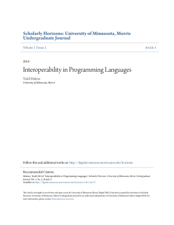 Interoperability in Programming Languages