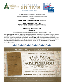 FREE AND INDEPENDENT STATES: THE HISTORY OF THE NEW