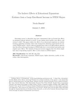 The Indirect Effects of Educational Expansions: Evidence from a