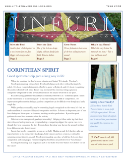 corinthian spirit - Little Traverse Sailors