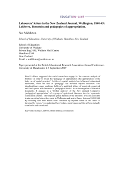 Labourers` letters in the New Zealand Journal, Wellington, 1840