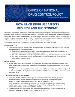 OFFICE OF NATIONAL DRUG CONTROL POLICY
