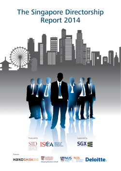 The Singapore Directorship Report 2014