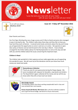 Issue 10 &ndash; Friday 18th November 2016