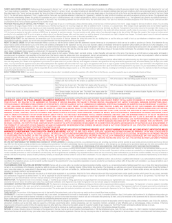 terms and conditions - Norcast Telecom Networks