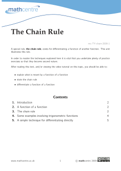 The Chain Rule
