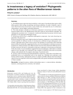 Is invasiveness a legacy of evolution? Phylogenetic patterns in the