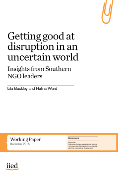 Getting good at disruption in an uncertain world