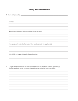 Family Self-Assessment