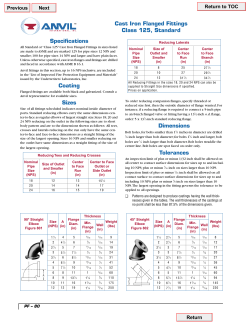 Specifications - Deacon Industrial Supply