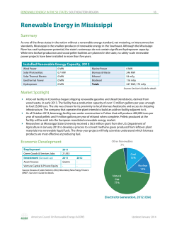Southeast Region Report - American Council On Renewable Energy