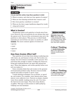 4 Erosion - Earth Science > Home