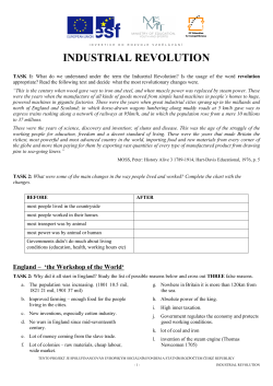 INDUSTRIAL REVOLUTION