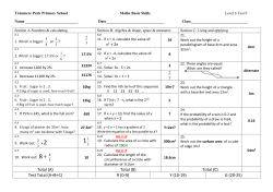 level-6-test-9-answers - Tranmere Park Primary School