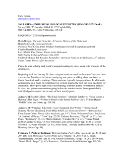 holocaust honors - Israel and the Academy