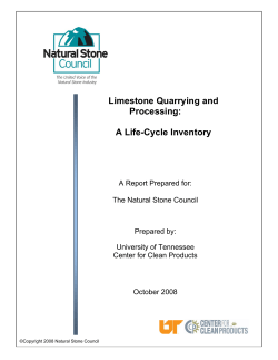 Limestone Quarrying and Processing: A Life