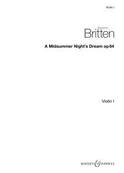 A Midsummer Night`s Dream op 64 Violin I