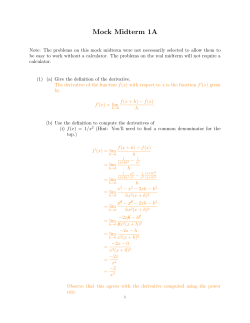 Solutions - U.I.U.C. Math