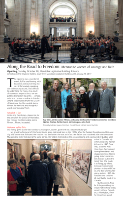 Along the Road to Freedom:Mennonite women of courage and faith