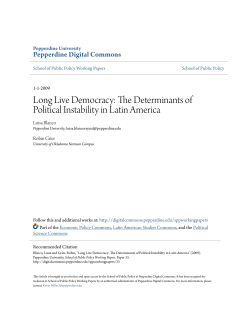 Long Live Democracy: The Determinants of Political Instability in