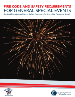 Fire Code and Safety Requirements for General Special Events