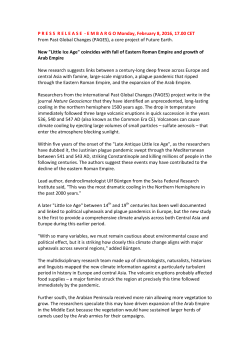 E M B A R G - PAGES - Past Global Changes