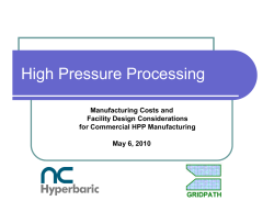 High Pressure Processing