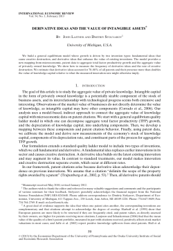 derivative ideas and the value of intangible assets