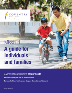 Missouri A guide for individuals and families