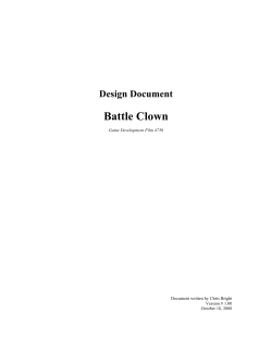 Design Document Battle Clown