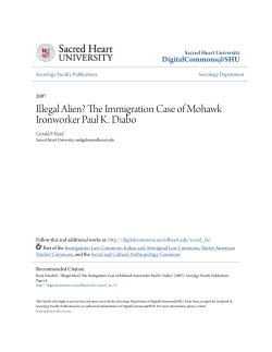 Illegal Alien? The Immigration Case of Mohawk Ironworker Paul K