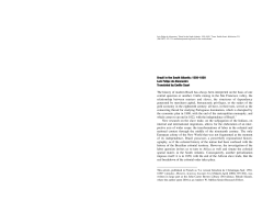 Brazil in the South Atlantic: 1550-18501 Luiz Felipe de Alencastro