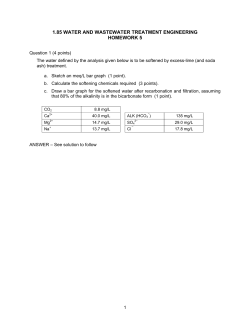1.85 water and wastewater treatment engineering homework 5