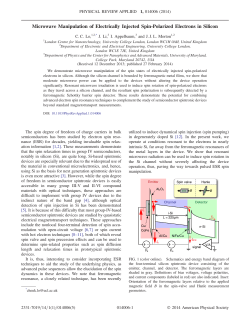 Microwave Manipulation of Electrically Injected Spin