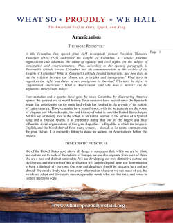 Americanism - What So Proudly We Hail