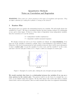 Correlation and regression