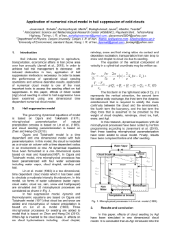 Application of numerical cloud model in hail suppression of