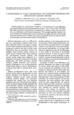 A COMPARISON OF X-RAY DIFFRACTION AND INFRARED