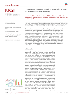 Constructing covalent organic frameworks in water