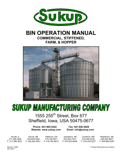 BIN OPERATION MANUAL - Dan-Corn