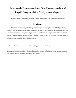 Microscale Demonstration of the Paramagnetism of Liquid Oxygen
