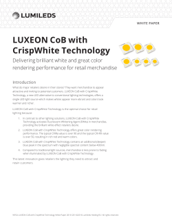 LUXeON CoB with CrispWhite technology