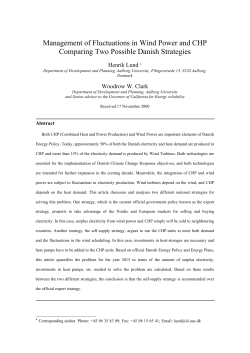 Management of Fluctuations in Wind Power and CHP Comparing